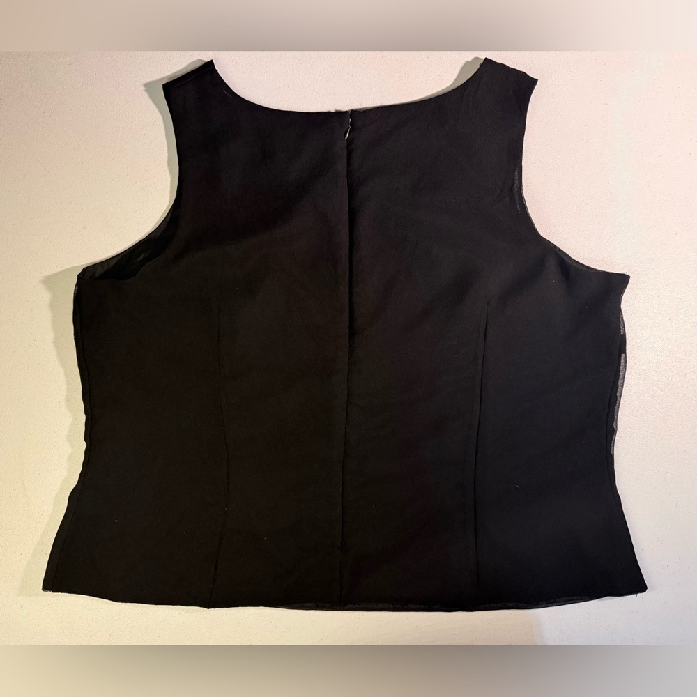 Avani Evening Elegant Black Tank Top - Picture 2 of 4
